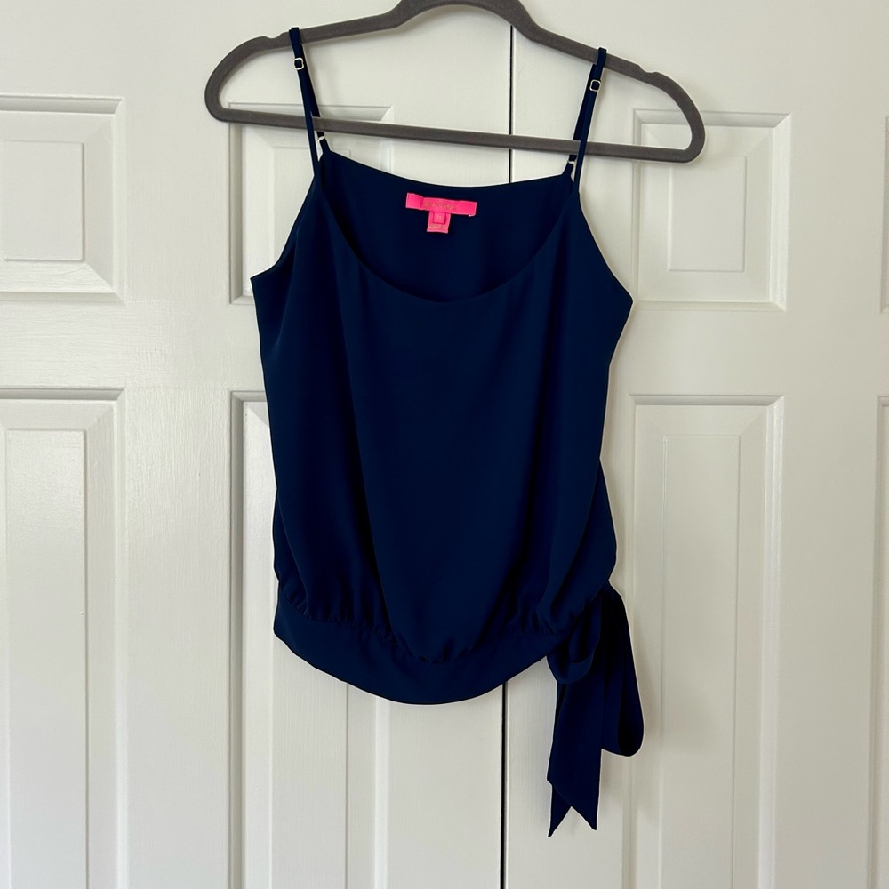 Lilly Pulitzer true navy Ainsley spaghetti strap